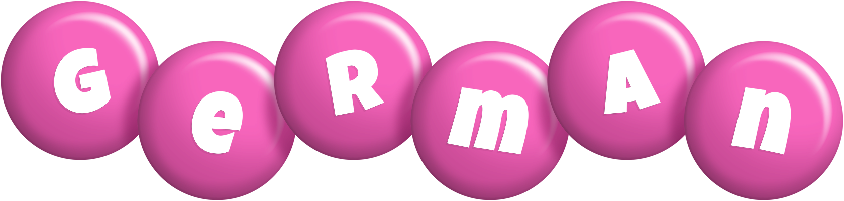 German candy-pink logo
