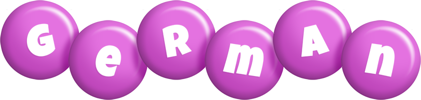 German candy-purple logo