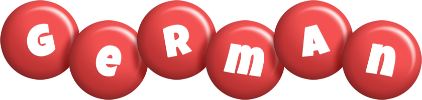 German candy-red logo