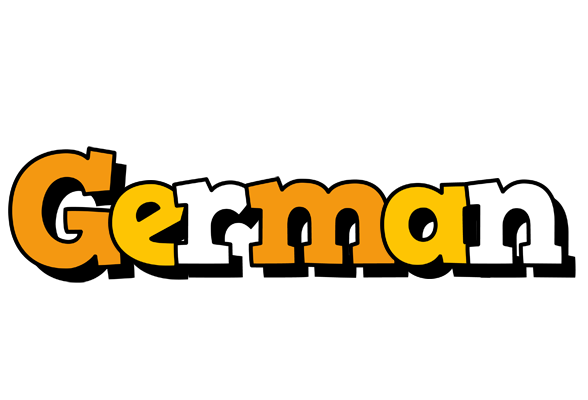 German cartoon logo
