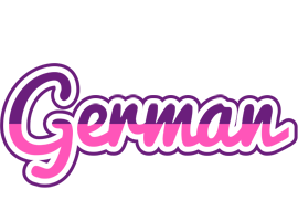 German cheerful logo