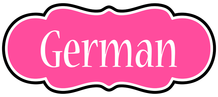 German invitation logo