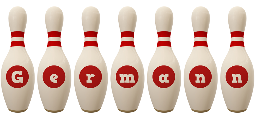 Germann bowling-pin logo