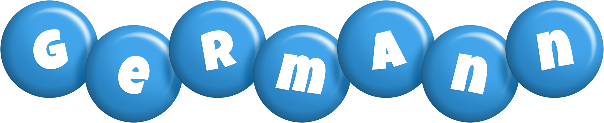 Germann candy-blue logo