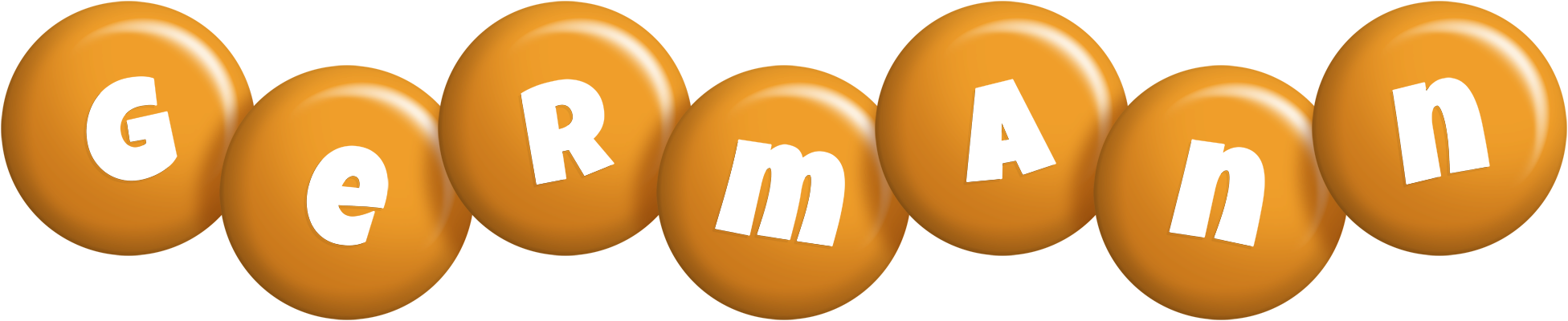 Germann candy-orange logo