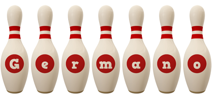 Germano bowling-pin logo