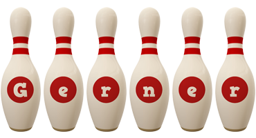 Gerner bowling-pin logo