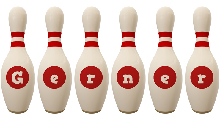 Gerner bowling-pin logo
