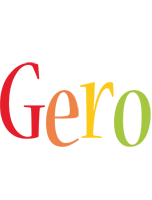 Gero birthday logo