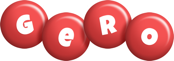 Gero candy-red logo