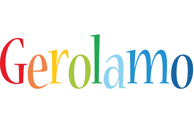 Gerolamo birthday logo