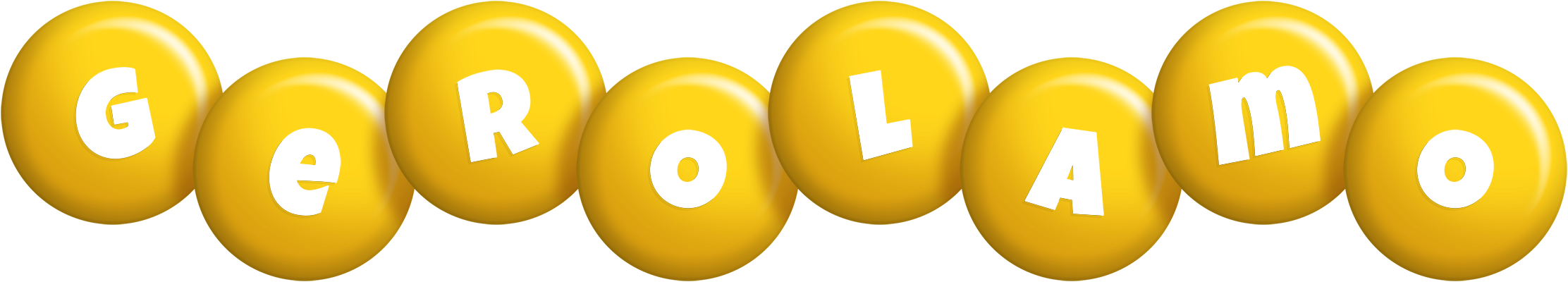 Gerolamo candy-yellow logo