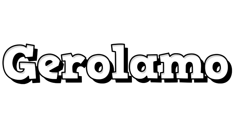 Gerolamo snowing logo