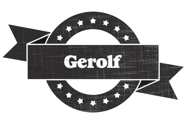 Gerolf grunge logo