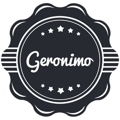 Geronimo badge logo
