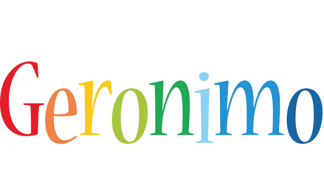 Geronimo birthday logo