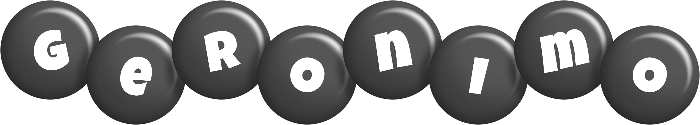 Geronimo candy-black logo