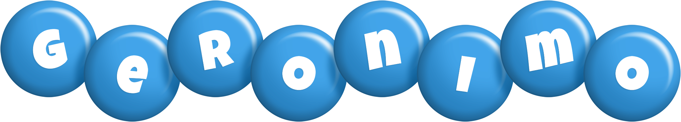Geronimo candy-blue logo