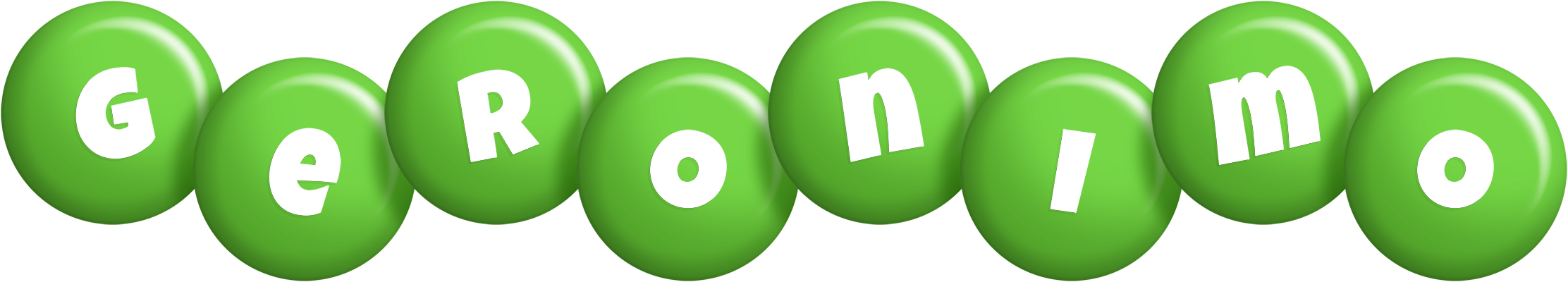 Geronimo candy-green logo