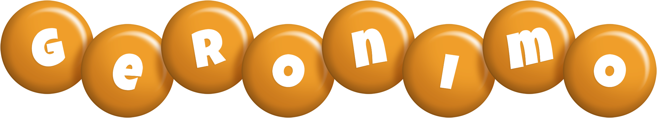 Geronimo candy-orange logo