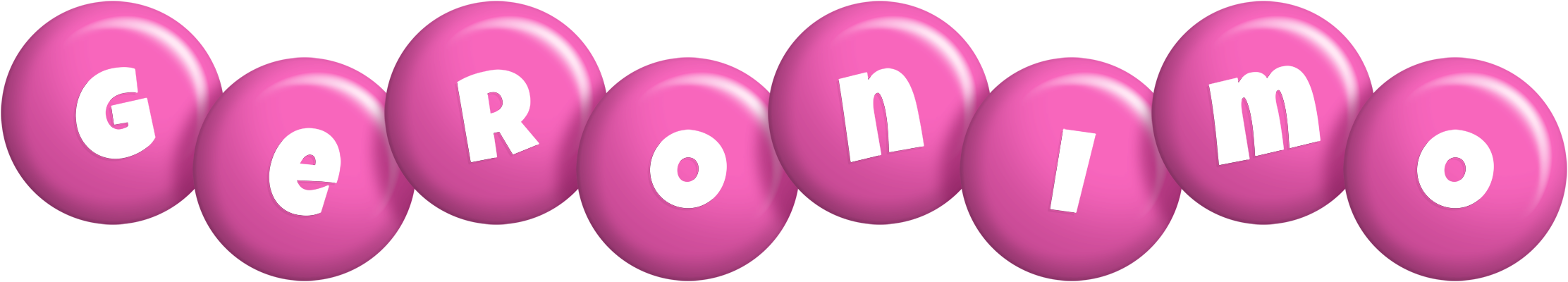 Geronimo candy-pink logo