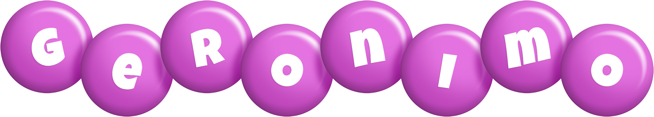 Geronimo candy-purple logo