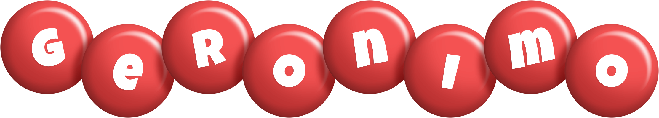 Geronimo candy-red logo