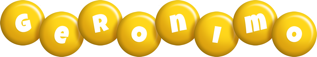 Geronimo candy-yellow logo