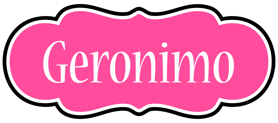Geronimo invitation logo