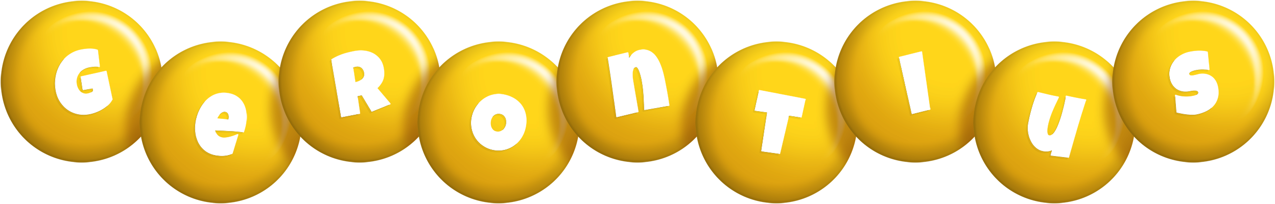 Gerontius candy-yellow logo