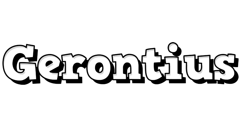 Gerontius snowing logo