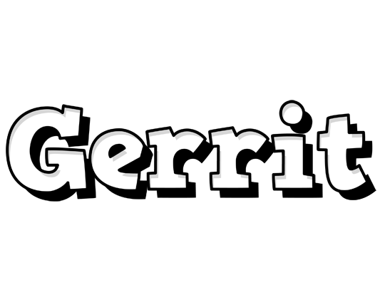 Gerrit snowing logo
