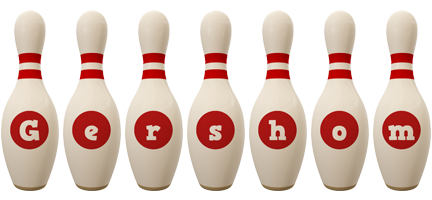 Gershom bowling-pin logo