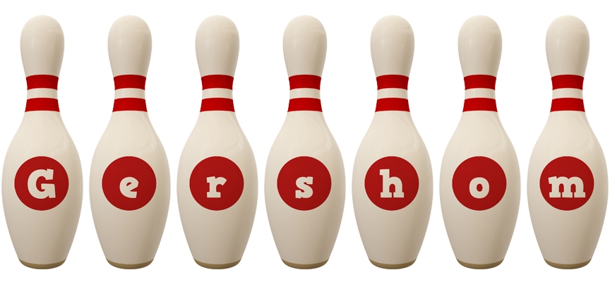 Gershom bowling-pin logo