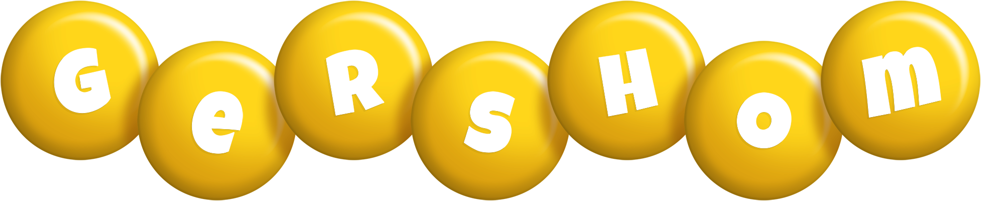 Gershom candy-yellow logo