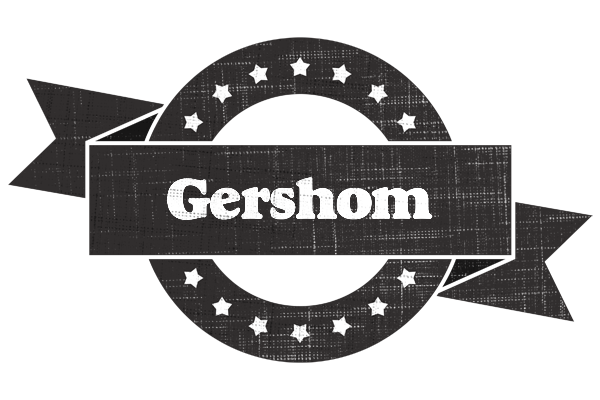 Gershom grunge logo