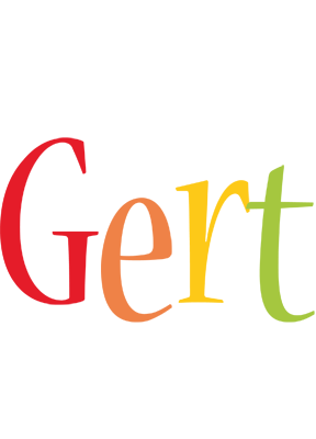 Gert birthday logo