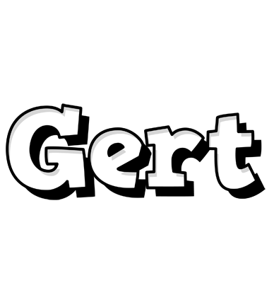 Gert snowing logo