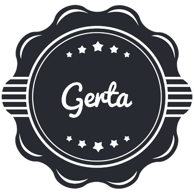 Gerta badge logo