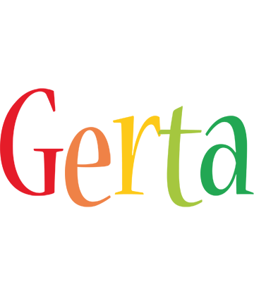 Gerta birthday logo