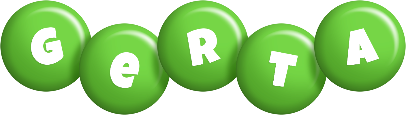 Gerta candy-green logo