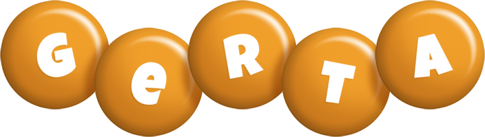 Gerta candy-orange logo