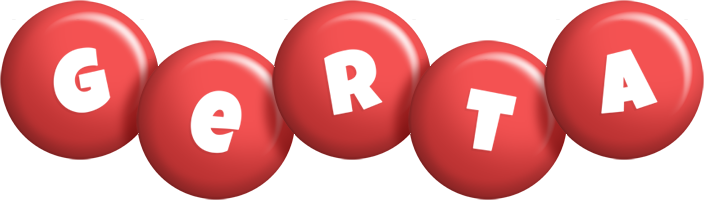 Gerta candy-red logo