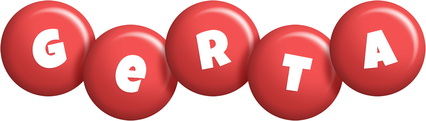 Gerta candy-red logo