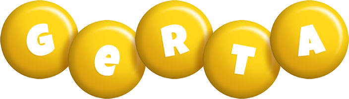 Gerta candy-yellow logo