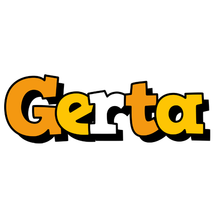 Gerta cartoon logo