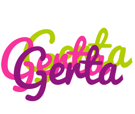 Gerta flowers logo