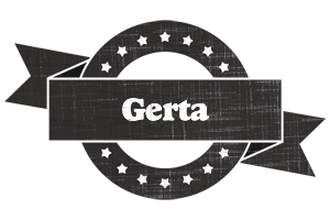 Gerta grunge logo