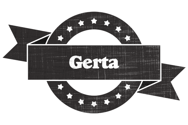 Gerta grunge logo