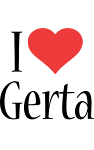 Gerta i-love logo